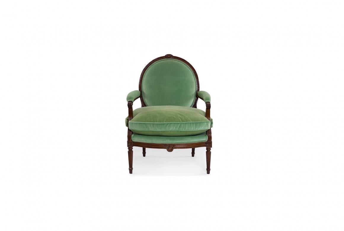 French Nancy Louis XVI Fauteuil Armchair, 20th Century For Sale 5