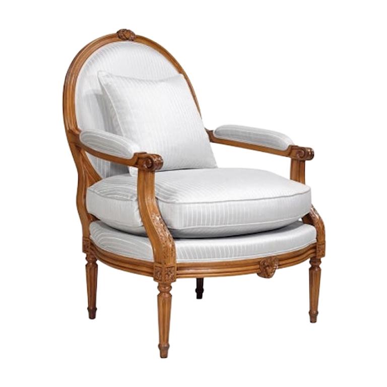 French Nancy Louis XVI Fauteuil Armchair, 20th Century For Sale