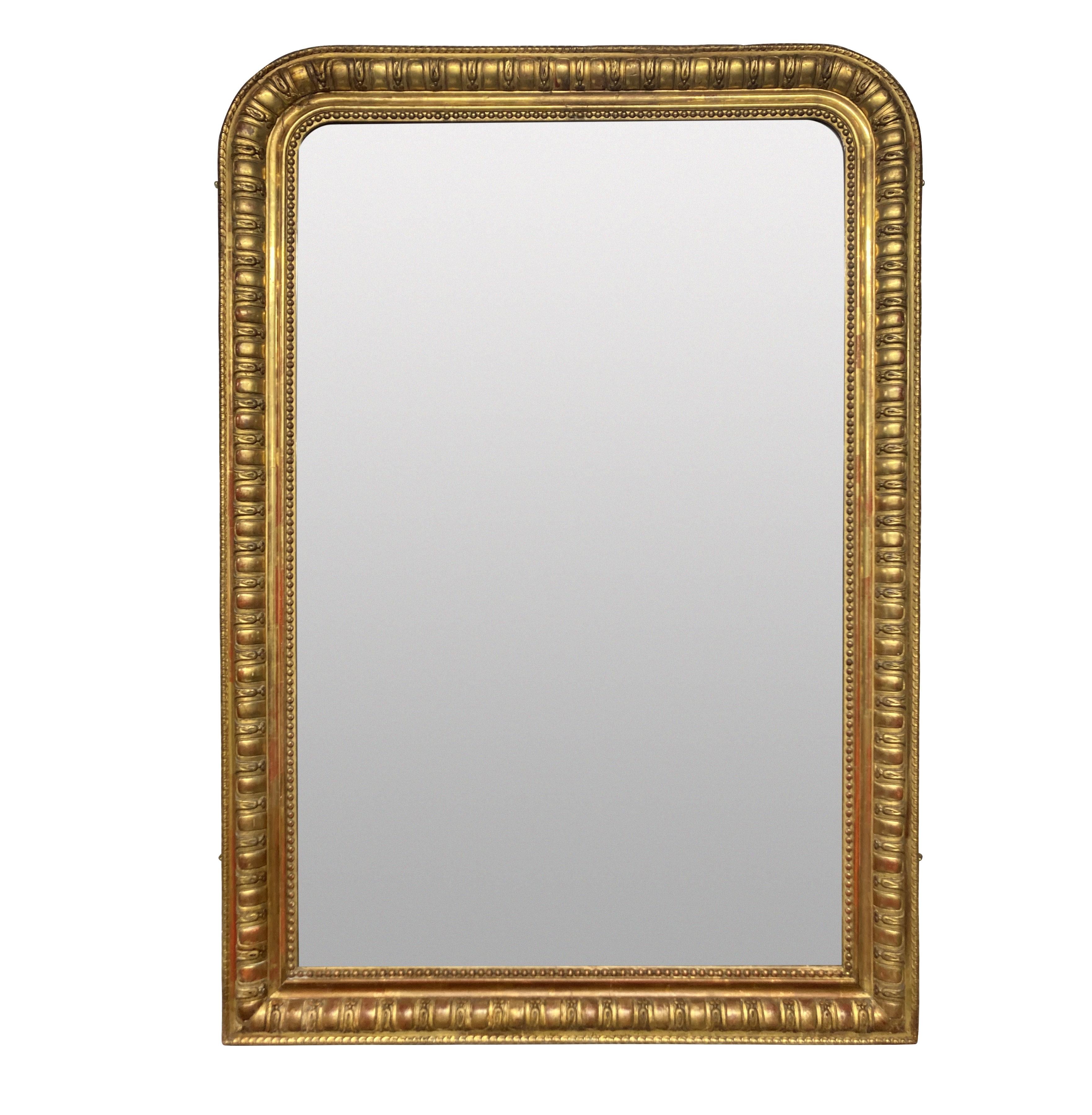 French Napoeon III Gt Wood Ovrmantle Mirror 1
