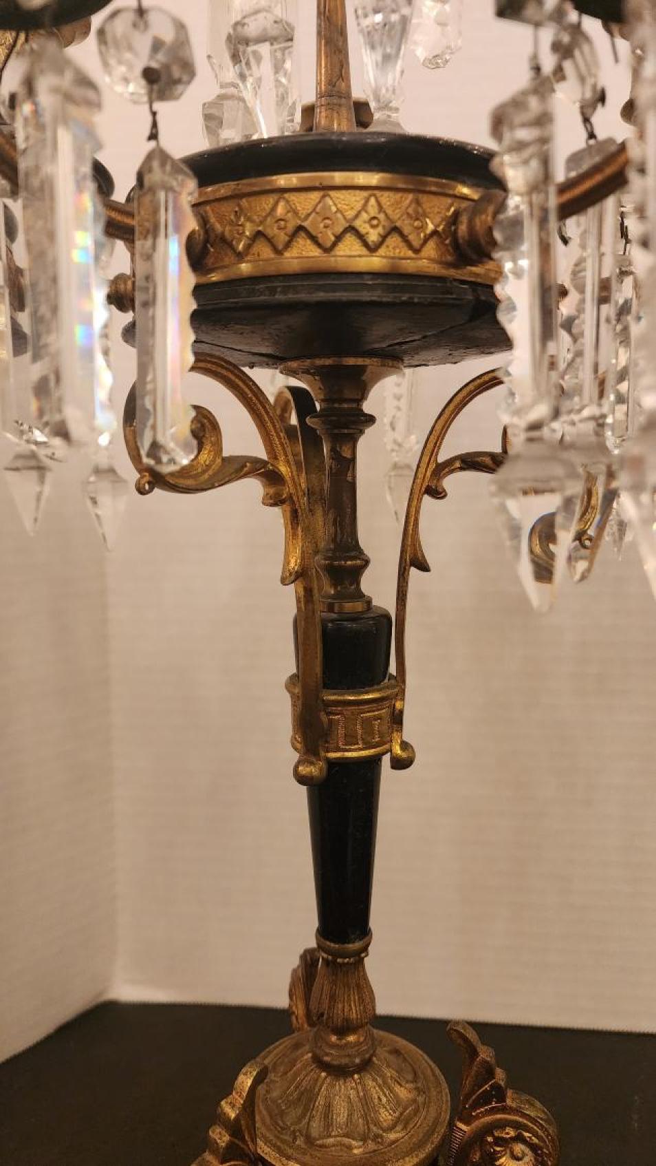 Napoleone III Coppia di candelabri francesi Napoleone in bronzo in vendita