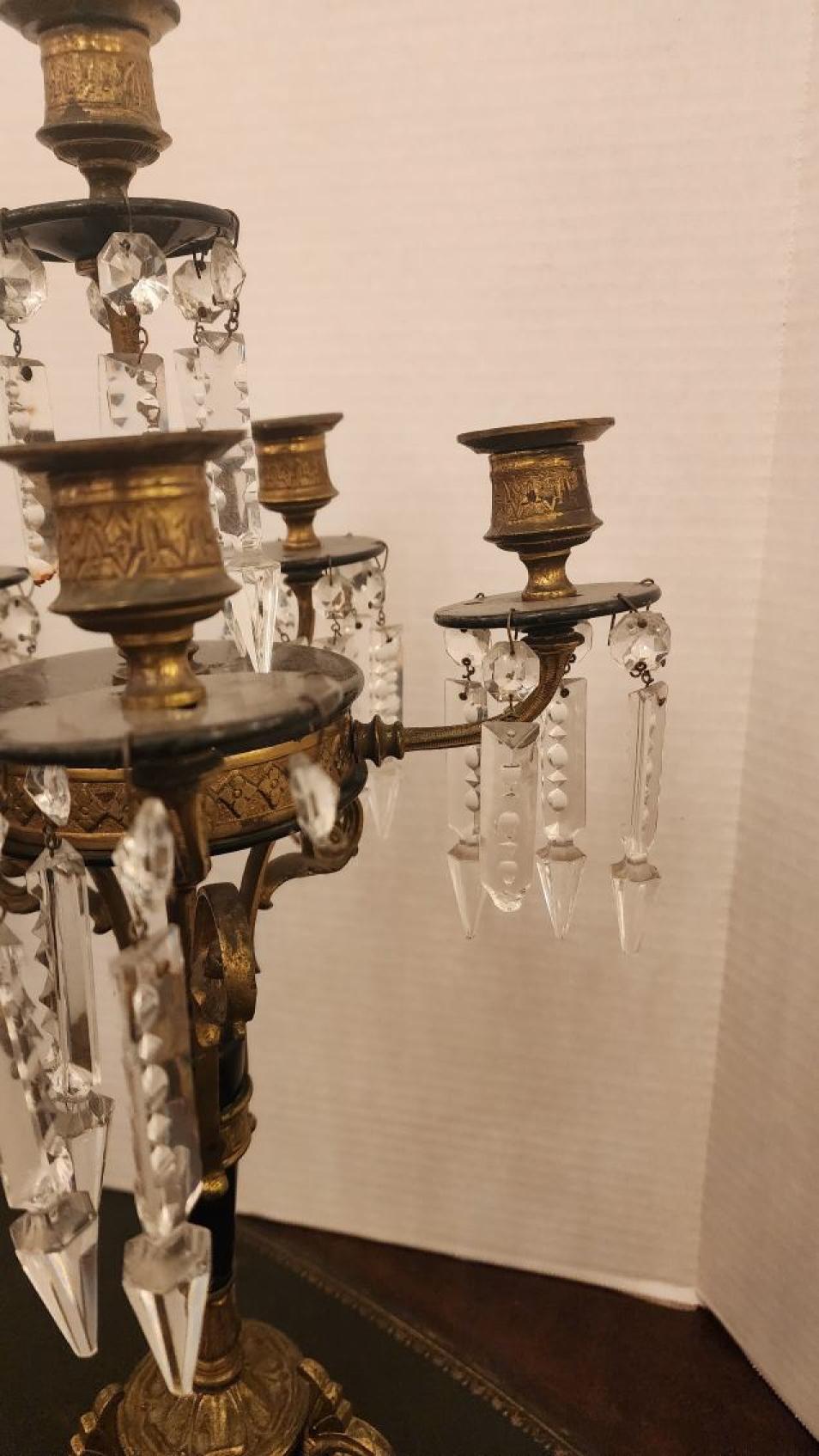 Bronzo Coppia di candelabri francesi Napoleone in bronzo in vendita