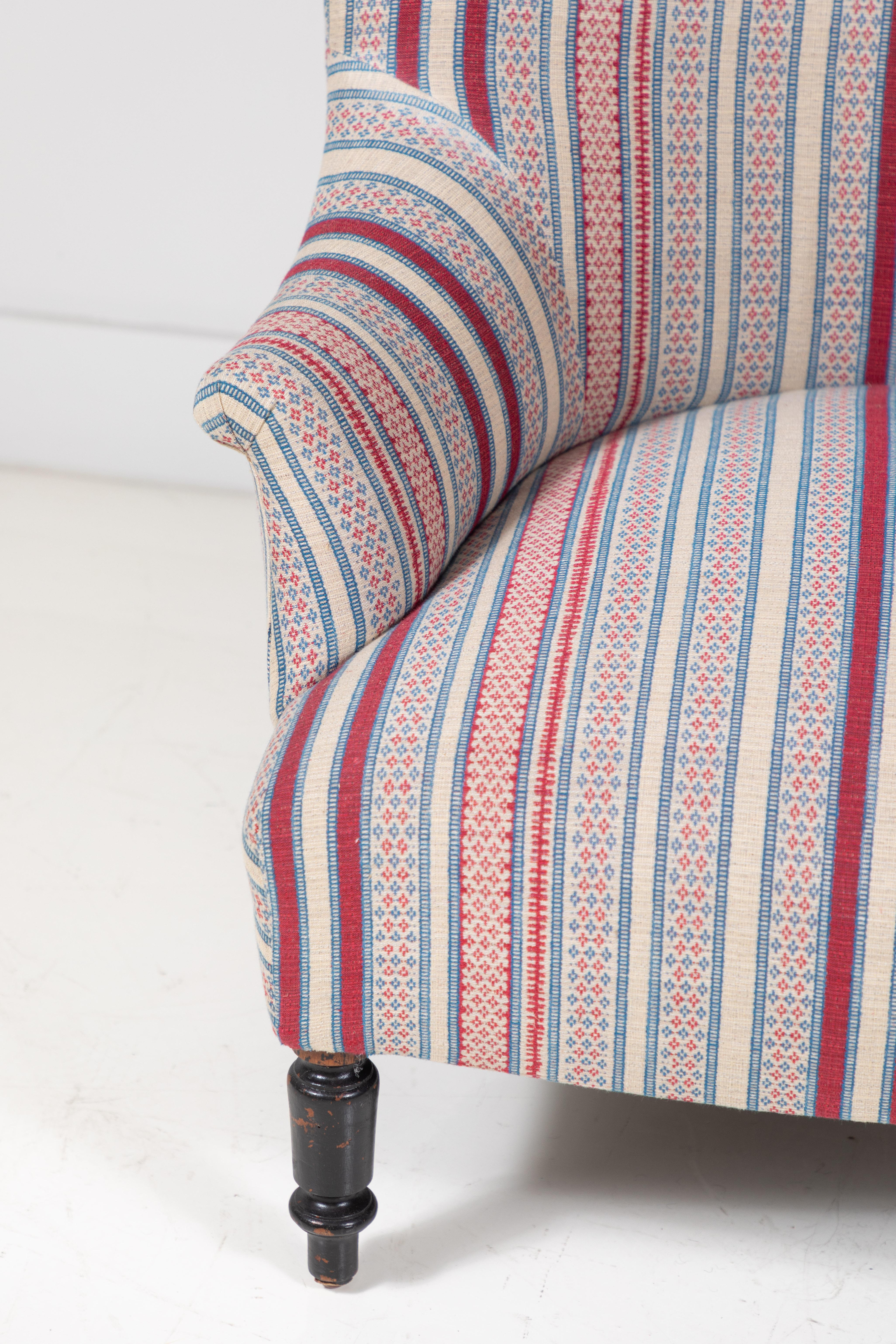 Fabric French Napoleon Chair