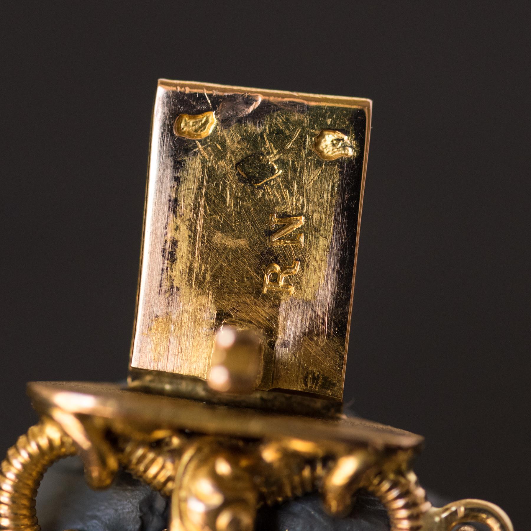 French Napoleon III 18 Karat Satin Yellow Gold Chain Bracelet 6