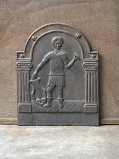 French Napoleon III 'Apollo with Lyre' Fireback / Backsplash, 19th Century