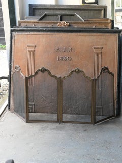 French Napoleon III 'Bouhon Frères' Fireplace Screen or Fire Screen