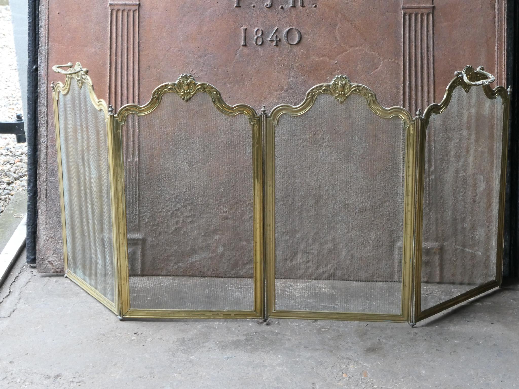 20th Century French Napoleon III 'Bouhon Frères' Fireplace Screen or Fire Screen, 19th C.
