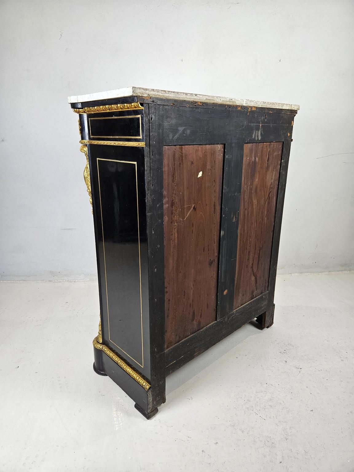 Cabinet Boulle français Napoléon III vers 1880 en vente 9