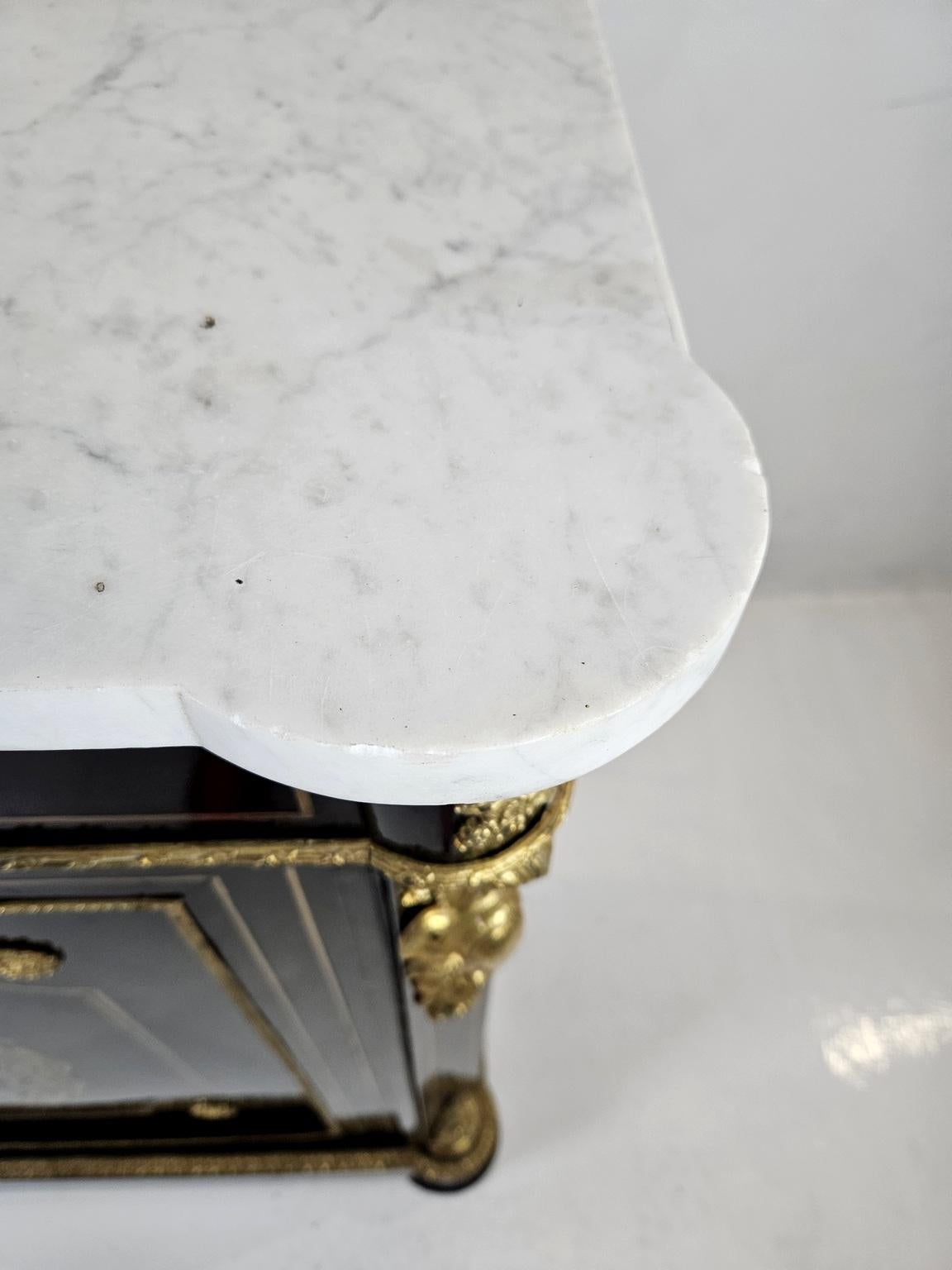 Laiton Cabinet Boulle français Napoléon III vers 1880 en vente