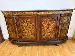 Italian Boulle Style Dining Room Suite, Napoleon III, 5-Piece Set
