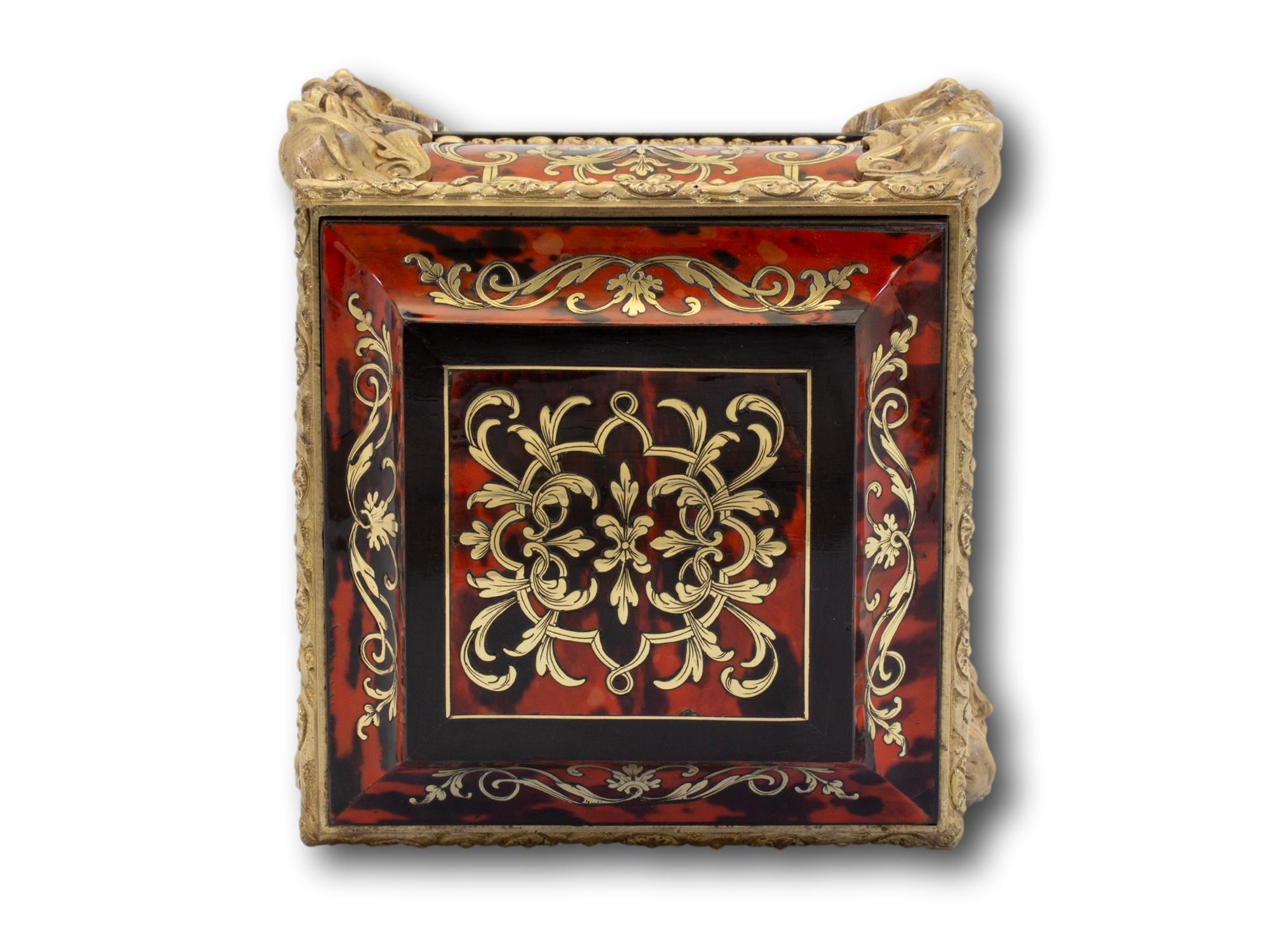 Caja de té francesa Napoleón III Boulle en venta 7