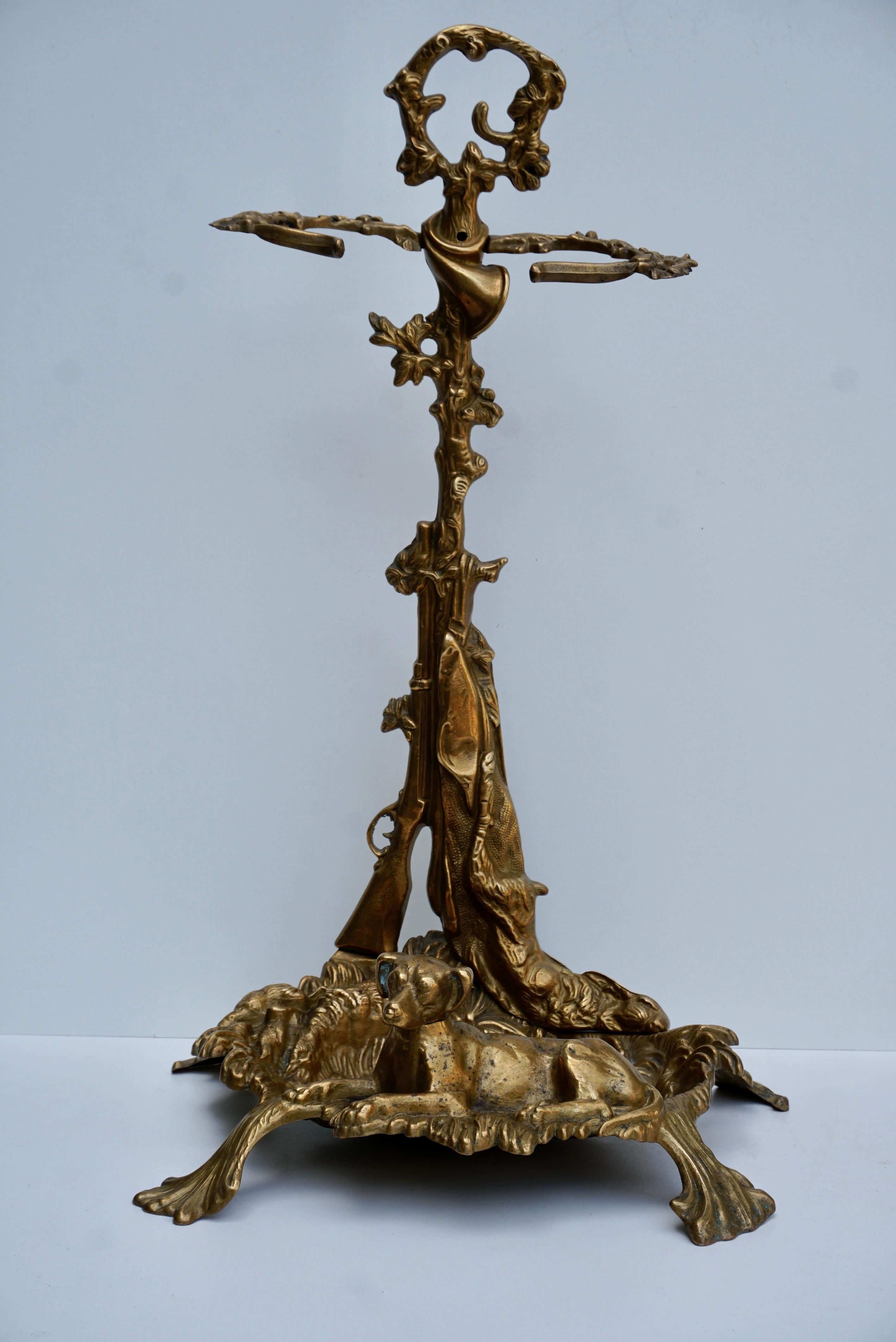 Französischer Napoleon III Bronze Umbrella Stand mit Jagdmotiven (Napoleon III.) im Angebot