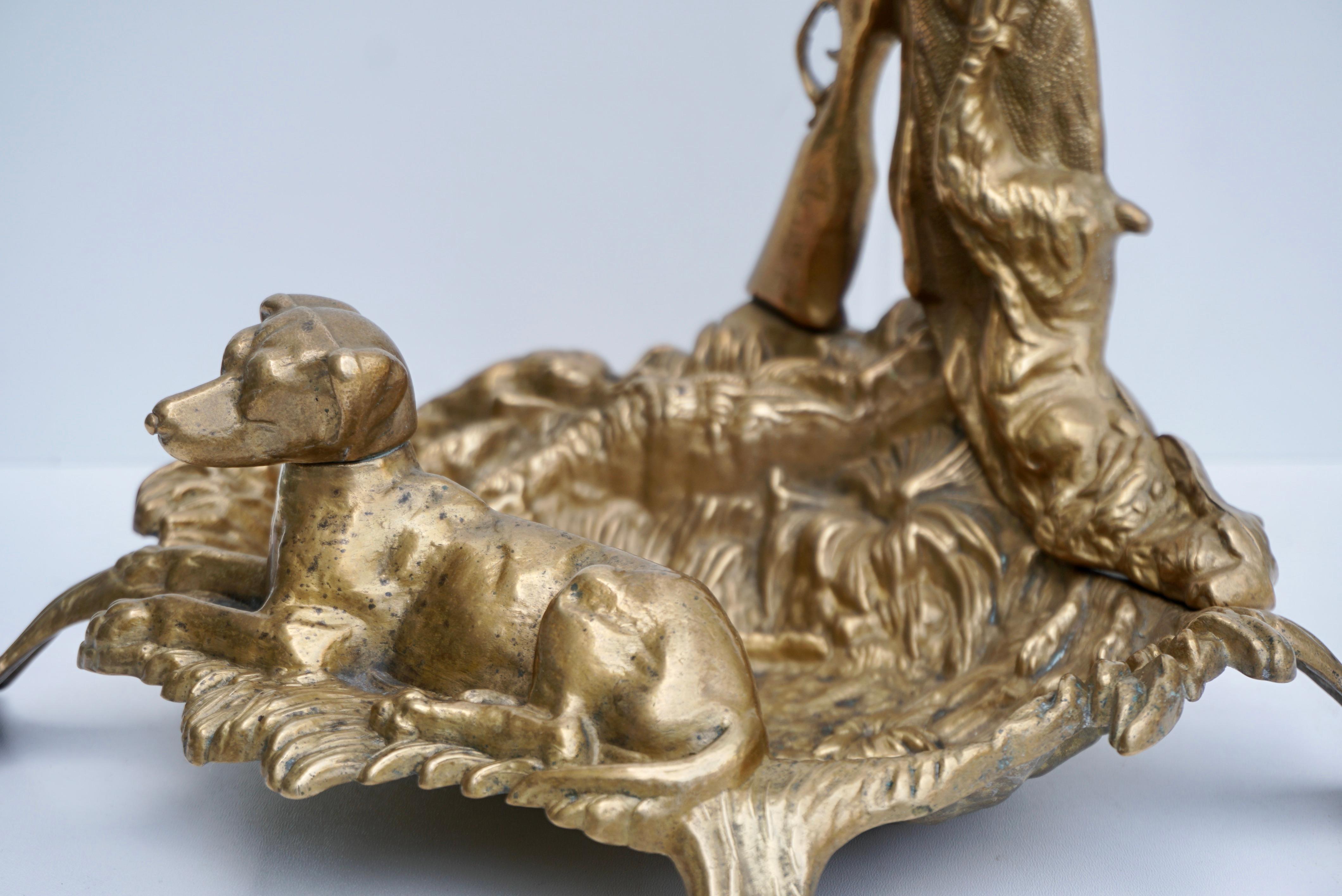 Französischer Napoleon III Bronze Umbrella Stand mit Jagdmotiven im Angebot 2