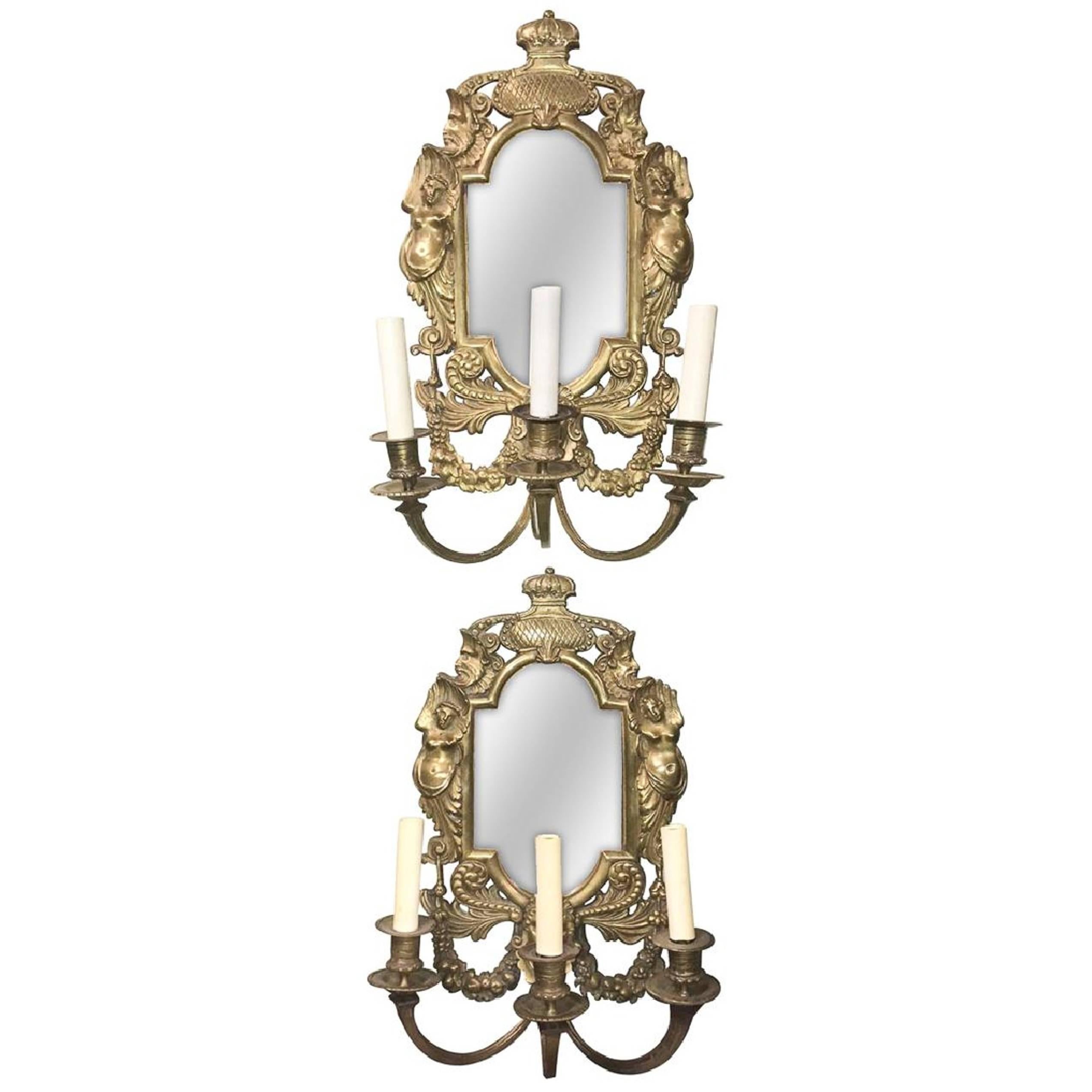 Appliques Napol�éon III en bronze