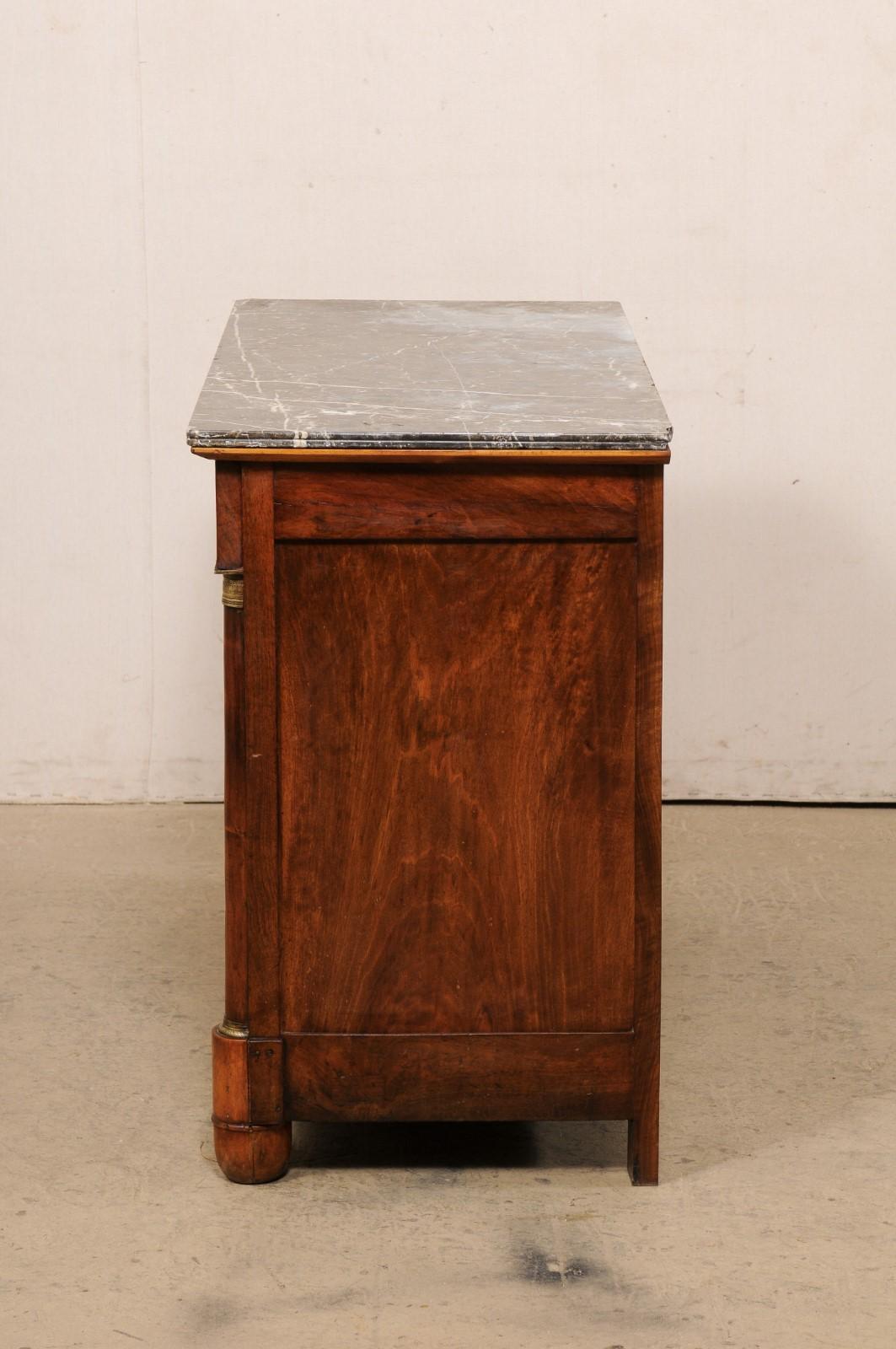 French Napoleon III Buffet Cabinet with Its Original Marble Top, circa 1820 For Sale 6