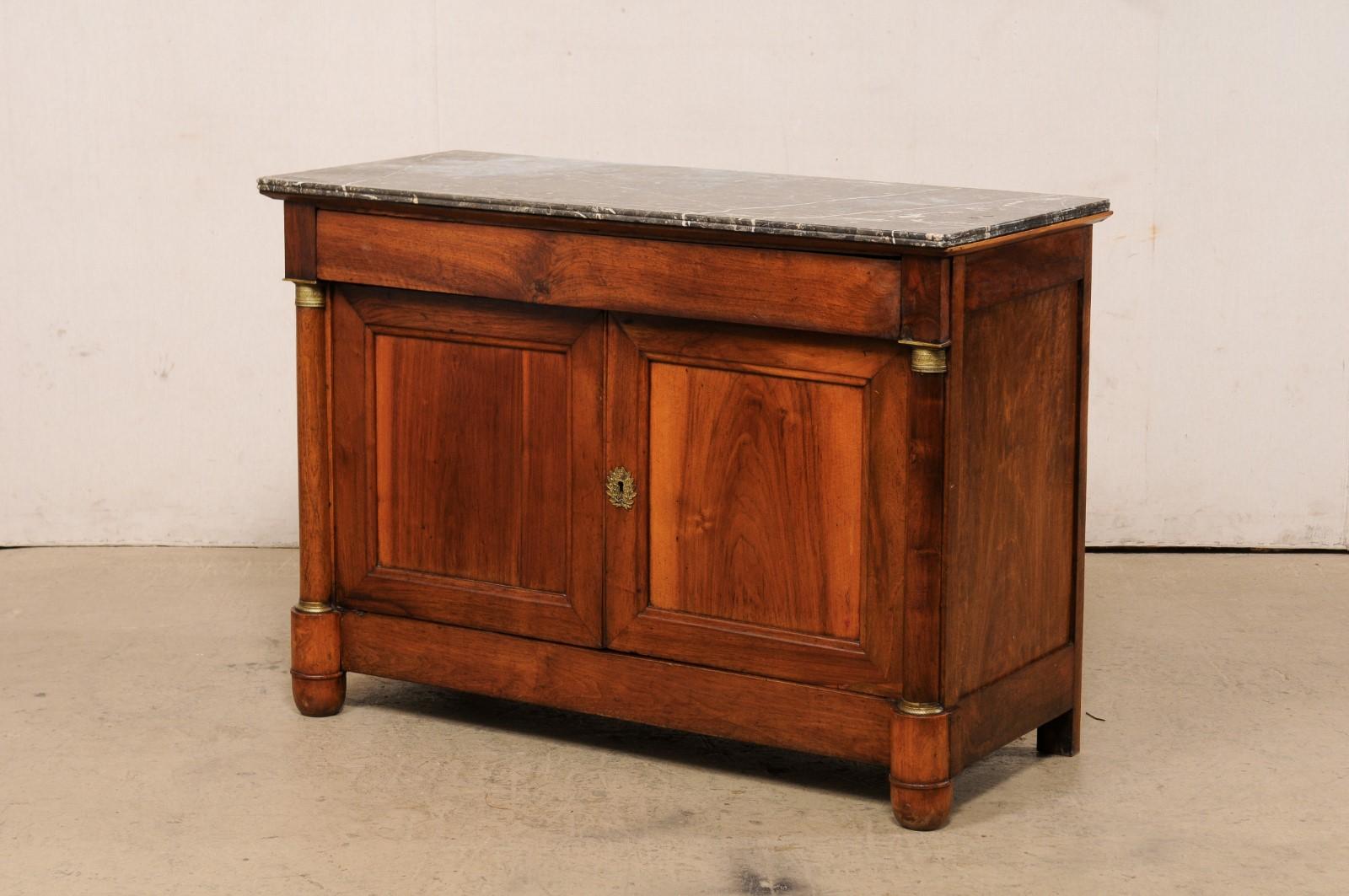 French Napoleon III Buffet Cabinet with Its Original Marble Top, circa 1820 For Sale 7