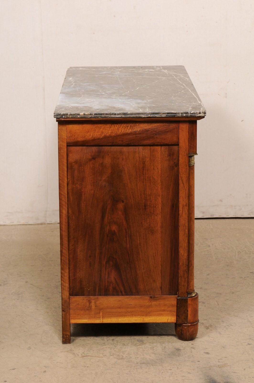 French Napoleon III Buffet Cabinet with Its Original Marble Top, circa 1820 For Sale 4