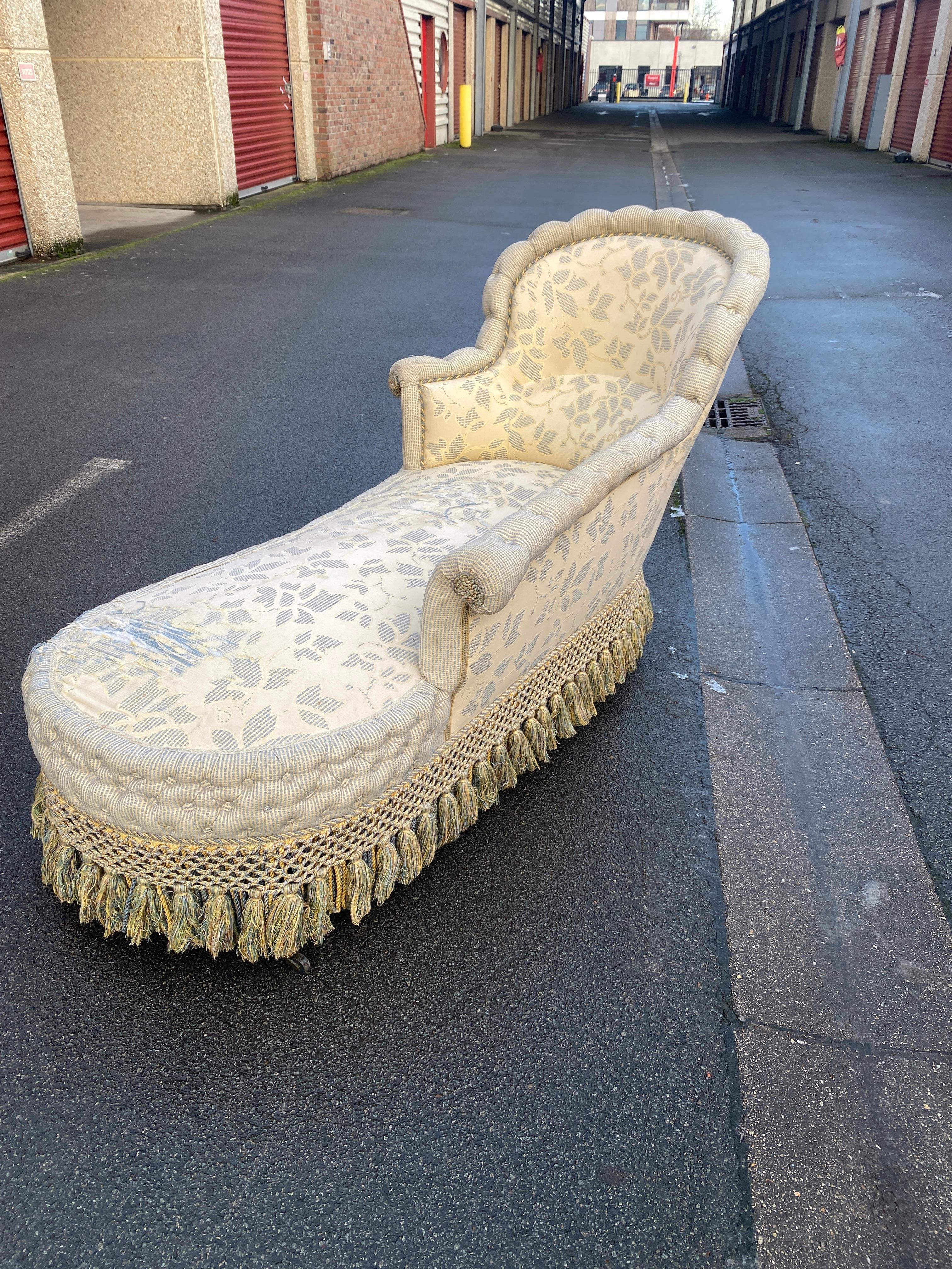Chaise Longue francese Napoleone III XIX eme in vendita 7