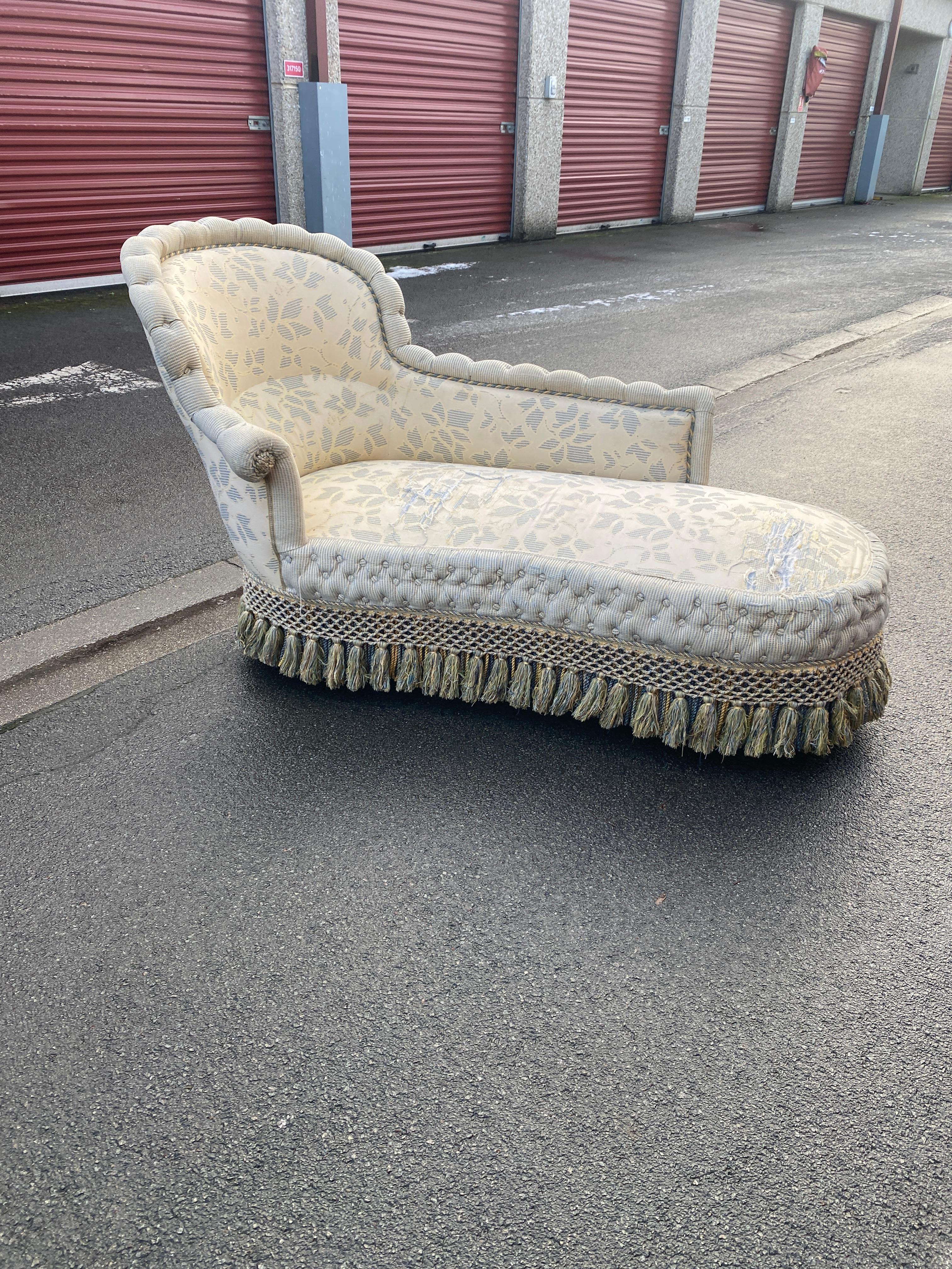 Chaise Longue francese Napoleone III XIX eme in vendita 2