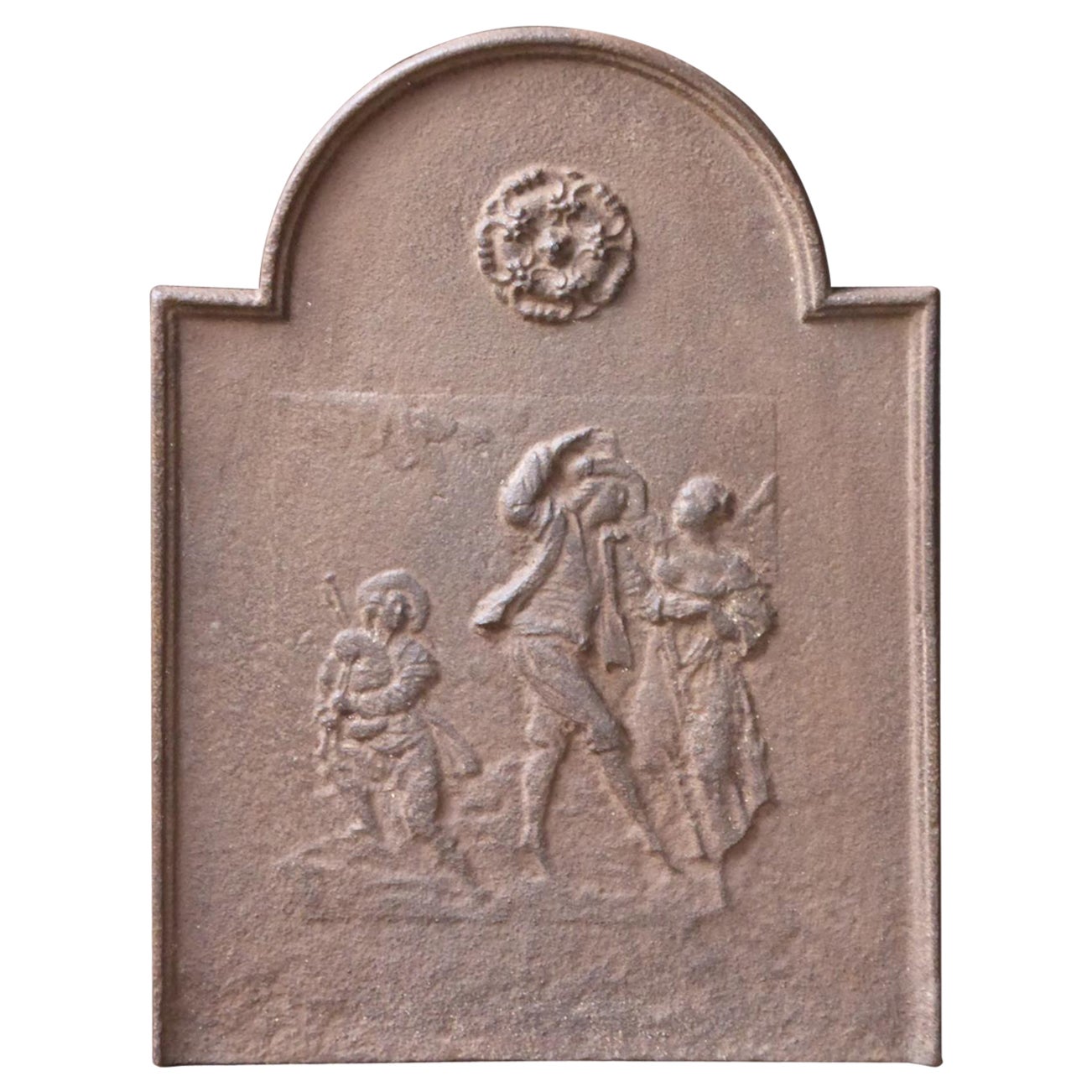 French Napoleon III 'Dancers' Fireback / Backsplash, 19th Century