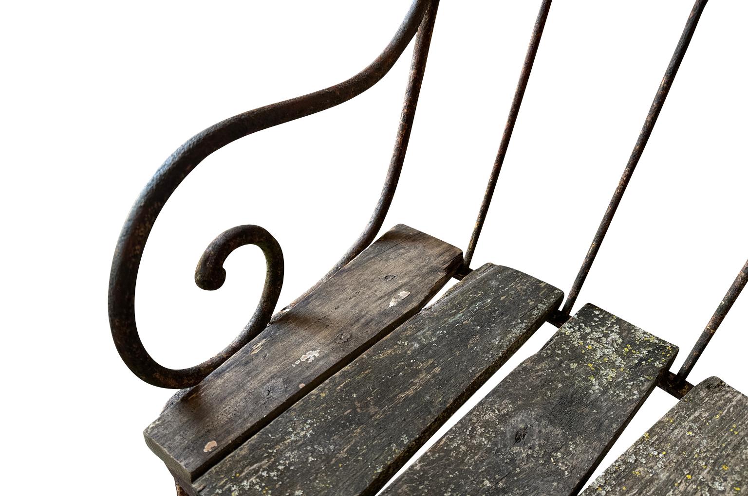 Banc de jardin Napoléon III Demi Lune 1