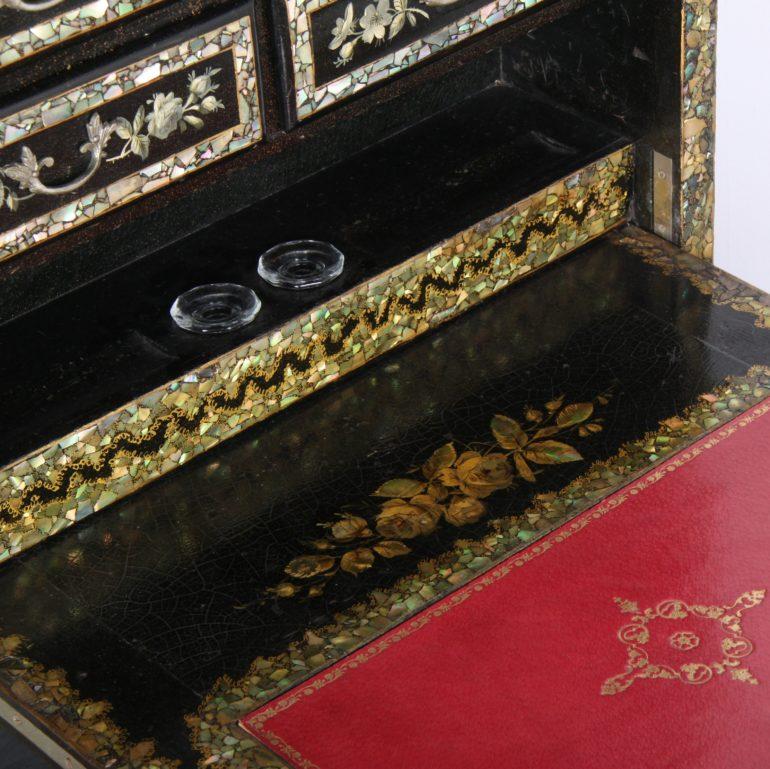 19th Century French Napoleon III Drop-Front Desk
