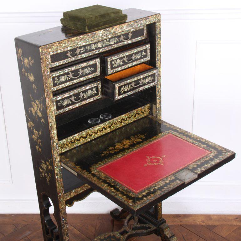 French Napoleon III Drop-Front Desk 1