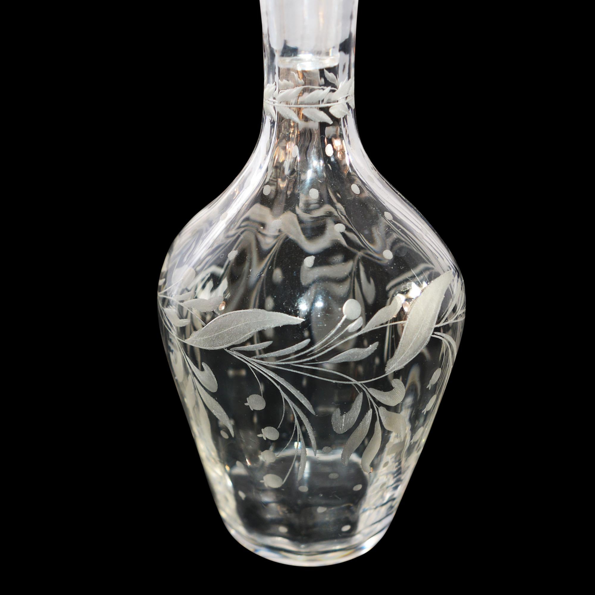 French Napoleon III Ebony and Rosewood Cave à Liqueur Tantalus Bohemian Glass 1