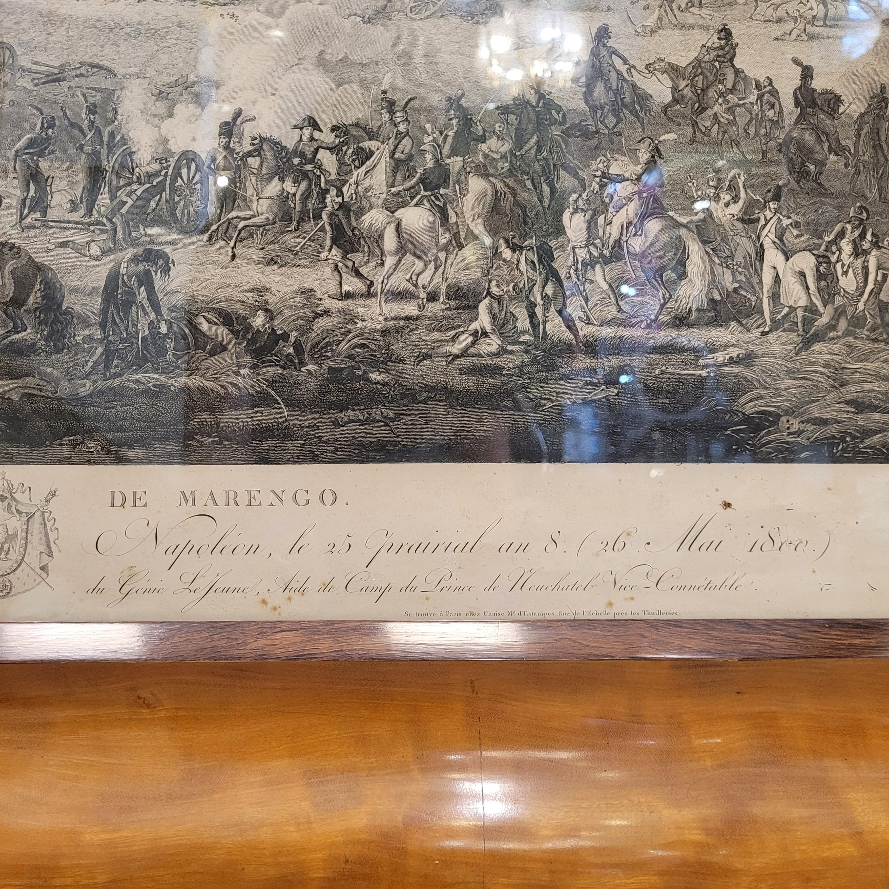 French Napoleon III Engraving “Battle of Marengo” by Jacques-Joseph Coiny For Sale 1