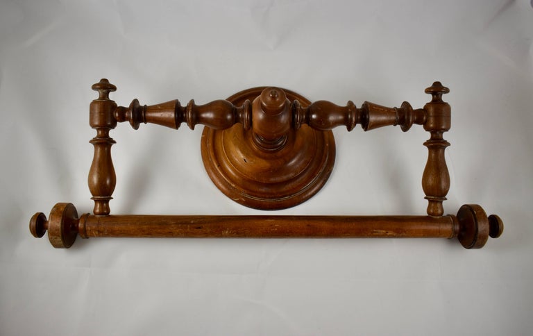 French Napoleon Iii Era Turned Fruitwood Ciel De Lit 22