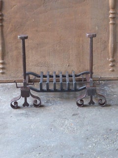 French Napoleon III Fire Grate, Fireplace Grate, 19th Century