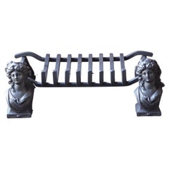 French Napoleon III Fire Grate, Fireplace Grate, 19th century