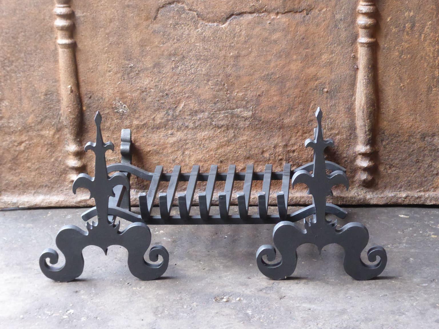 Victorien French Napoleon III Fire Grate, Fireplace Grate en vente