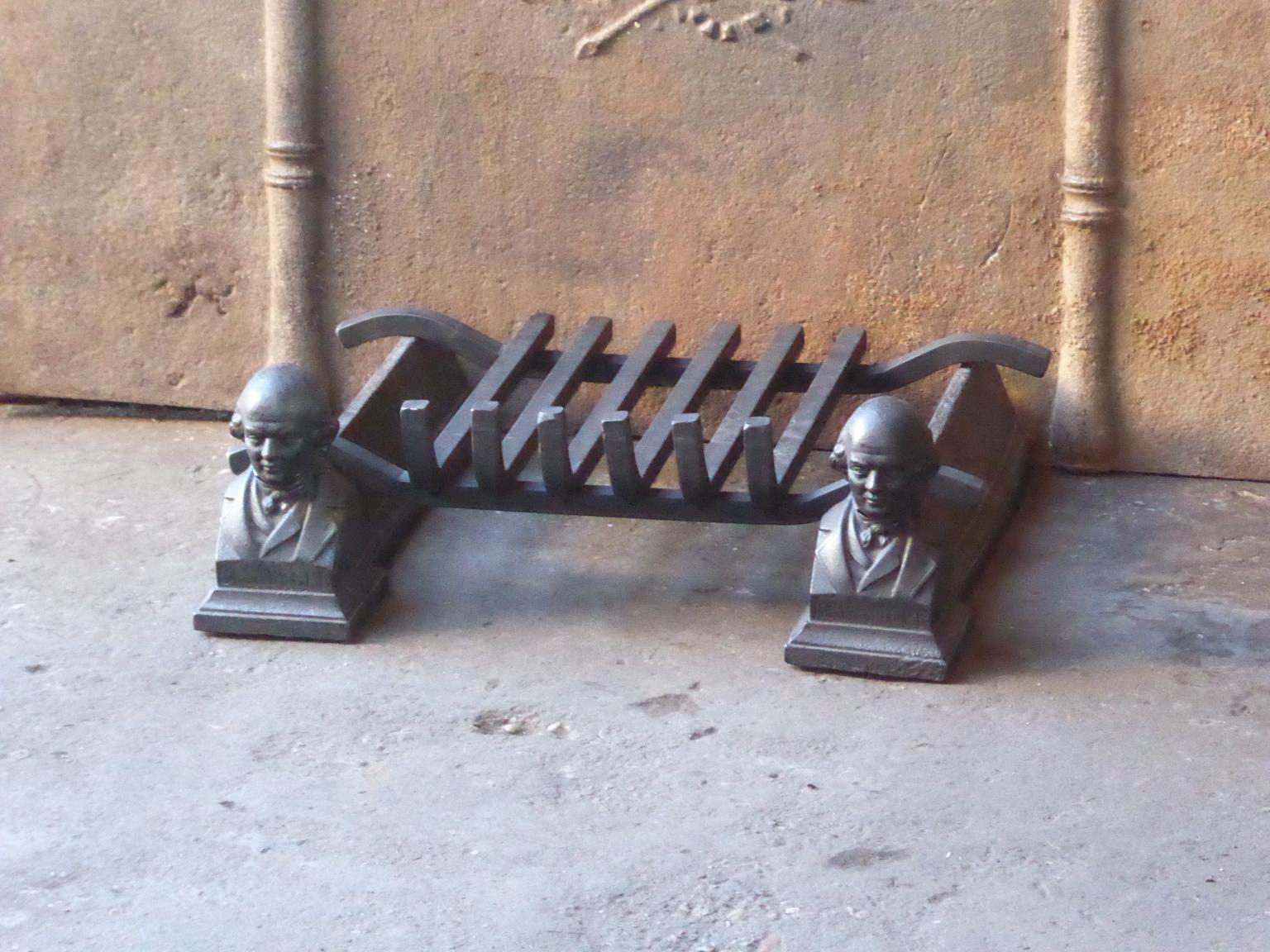 Cast French Napoleon III Fire Grate, Fireplace Grate