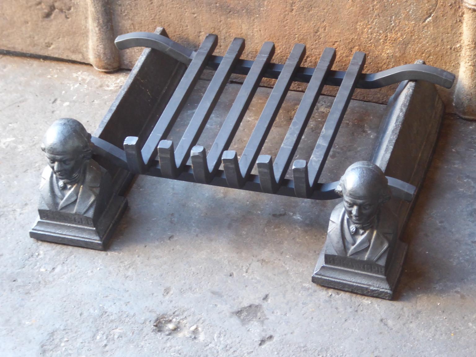 French Napoleon III Fire Grate, Fireplace Grate In Good Condition In Amerongen, NL