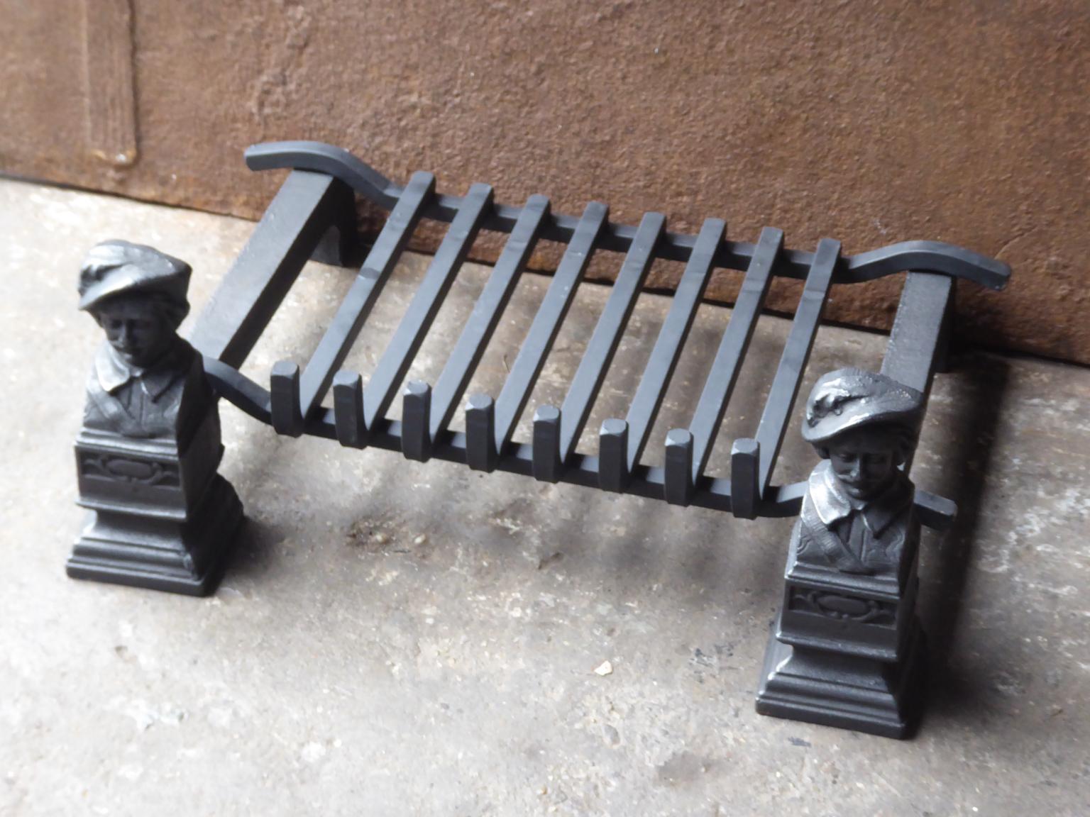 Cast French Napoleon III Fire Grate, Fireplace Grate For Sale