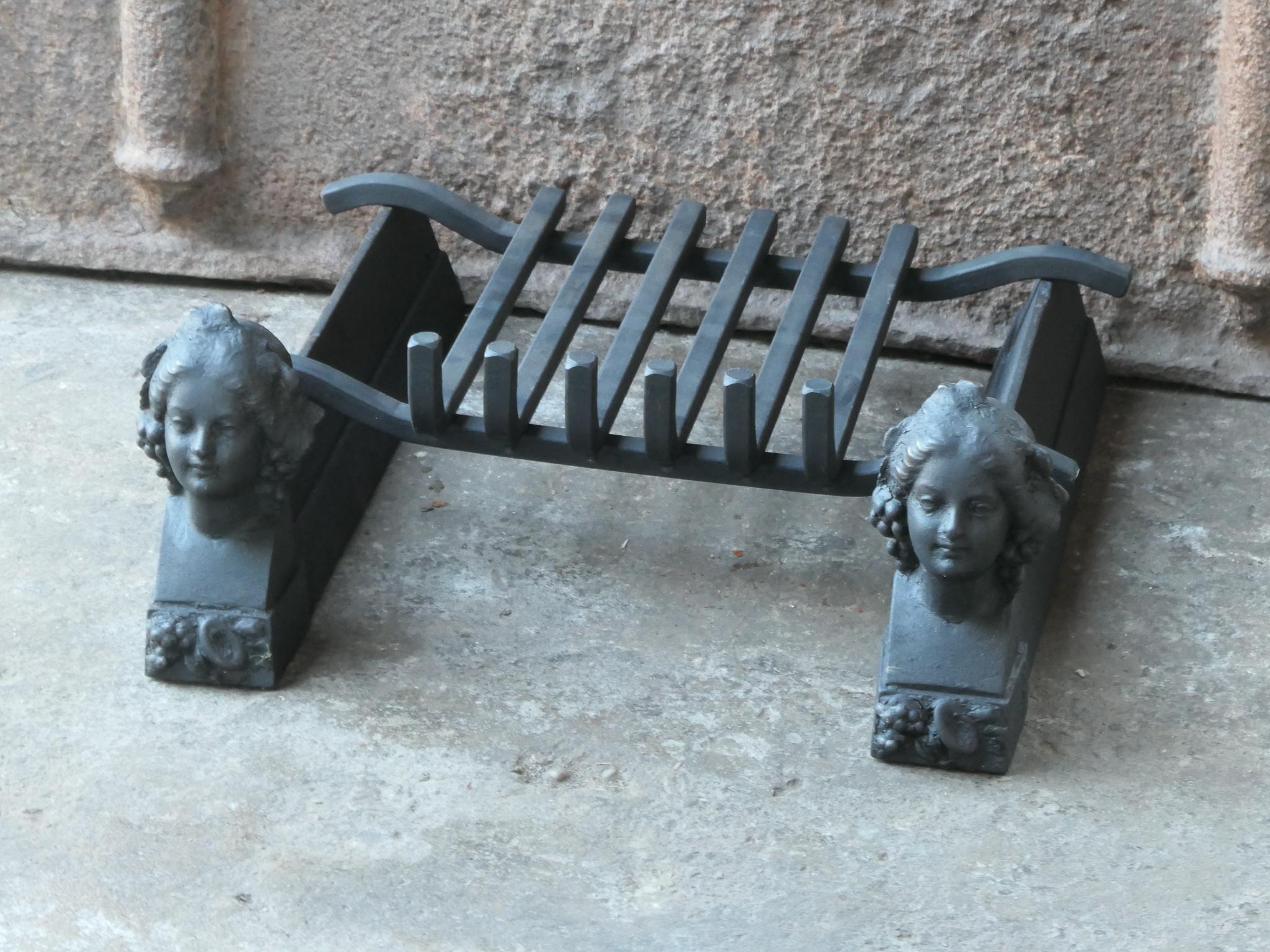Moulage Grille de foyer française Napoléon III, grille de cheminée en vente