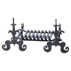 French Napoleon III Fire Grate, Fireplace Grate
