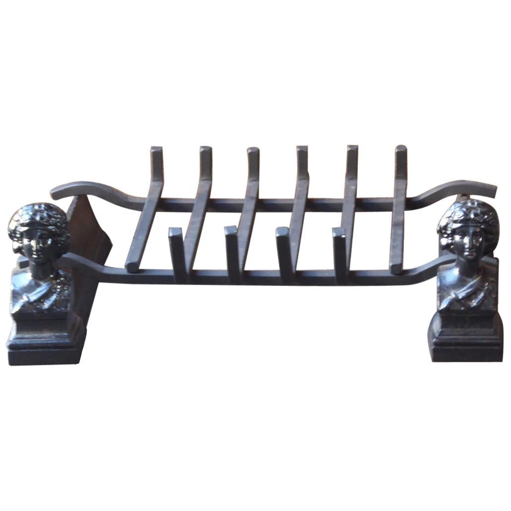 French Napoleon III Fire Grate, Fireplace Grate