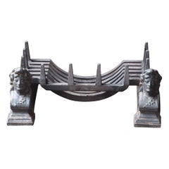 French Napoleon III Fire Grate, Fireplace Grate