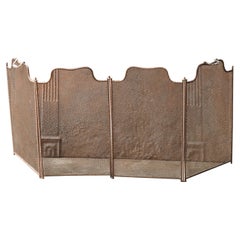 Antique French Napoleon III Fire Screen, 19th Century