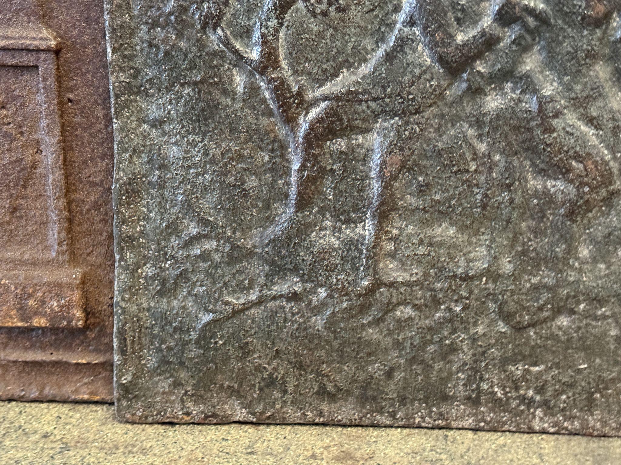 Französische Napoleon-III-Kaminrückwand / Aufkantung, 19. im Zustand „Gut“ im Angebot in Soest, NL