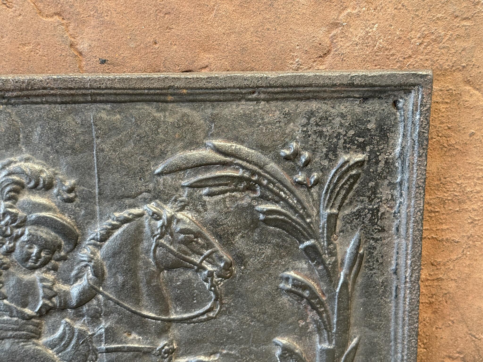 French Napoleon III Fireback / Backsplash, 19th Century Period In Good Condition For Sale In Amerongen, Amerongen