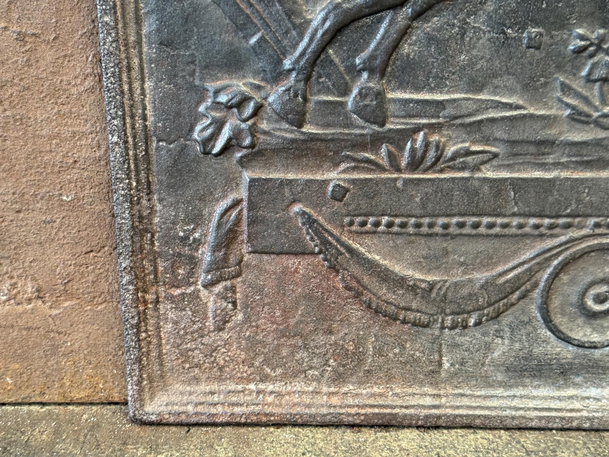 French Napoleon III Fireback / Backsplash, 19th Century Period For Sale 1