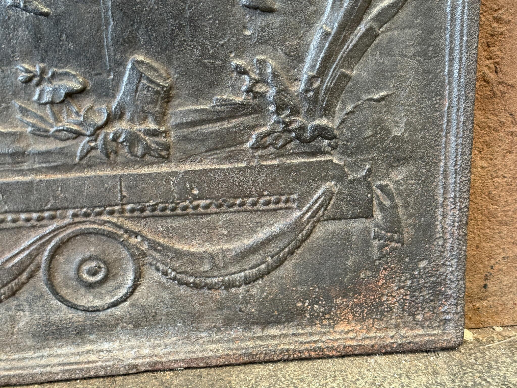 French Napoleon III Fireback / Backsplash, 19th Century Period For Sale 4