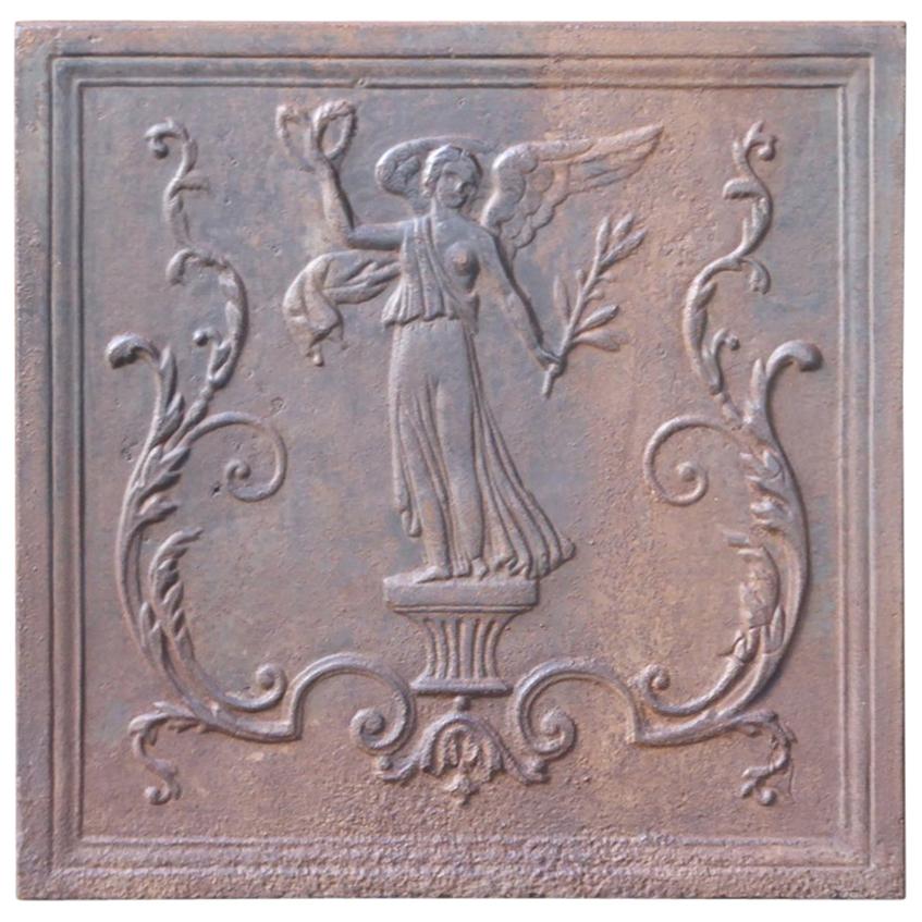 French Napoleon III Fireback Depicting an 'Allegory of Peace', 19th Century