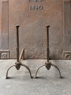 Chandelles ou chenets Napoléon III, 19e siècle