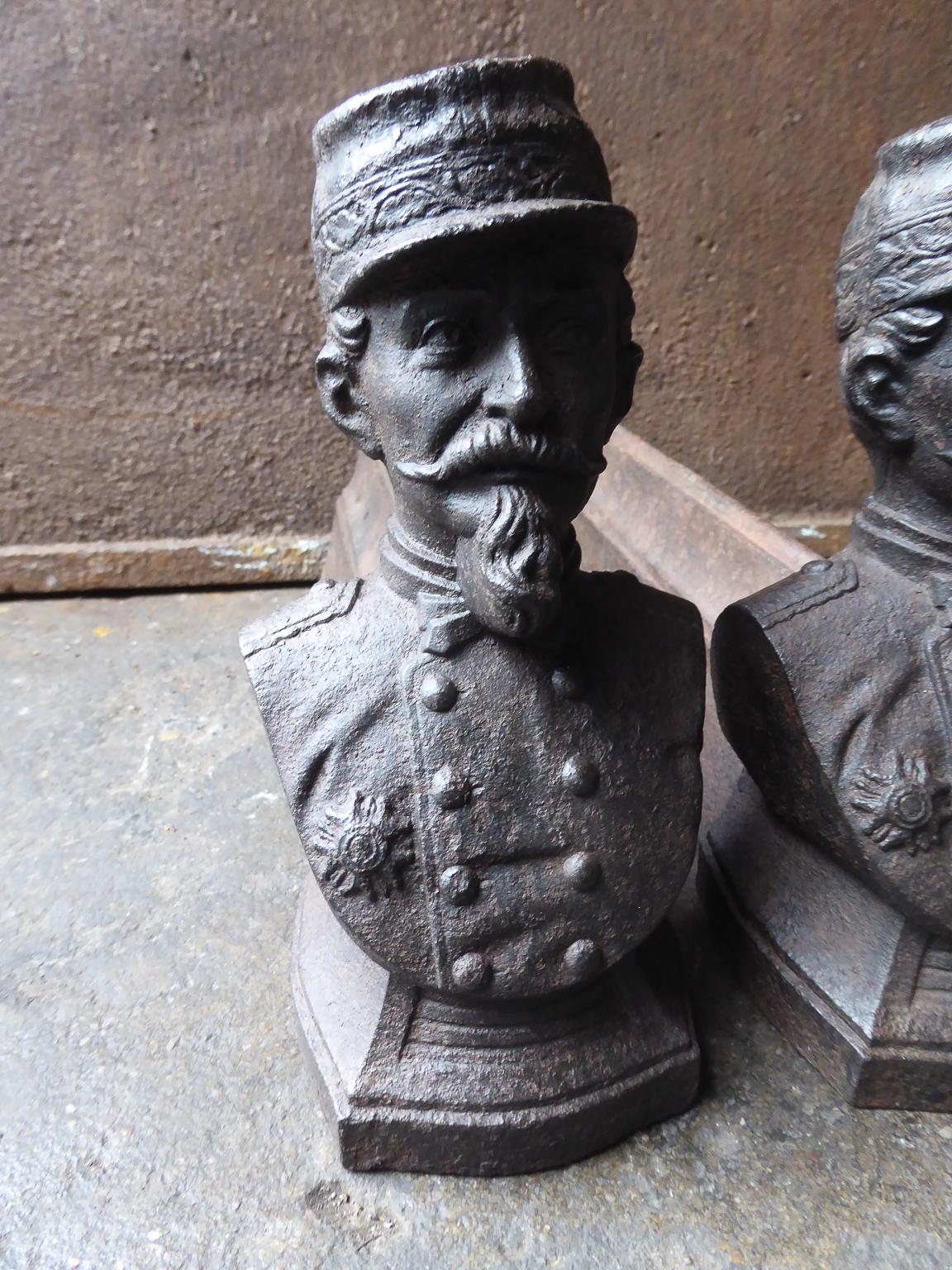 French Napoleon III Firedogs or Andirons In Good Condition In Amerongen, NL