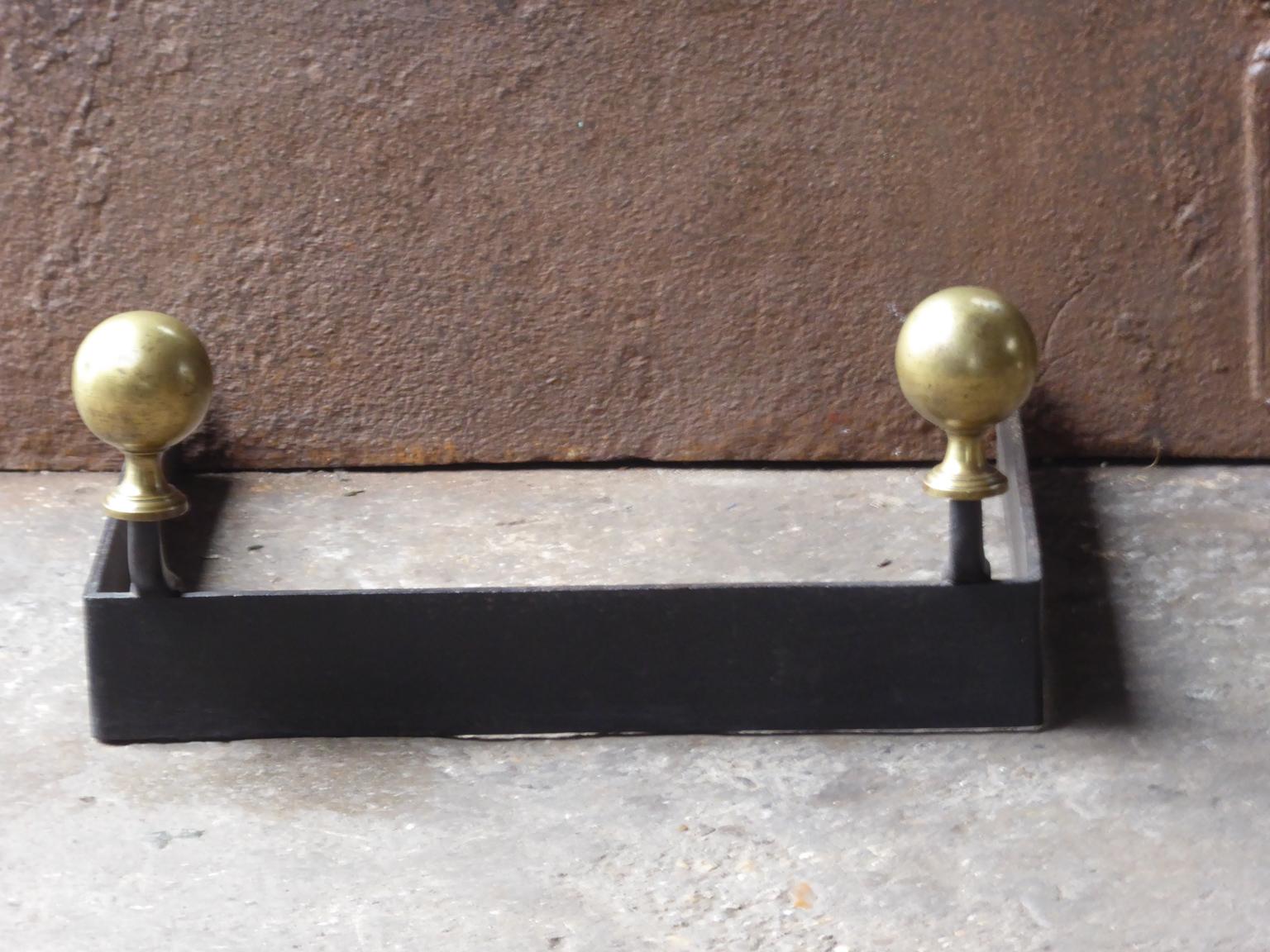 Forged French Napoleon III Fireplace Fender For Sale