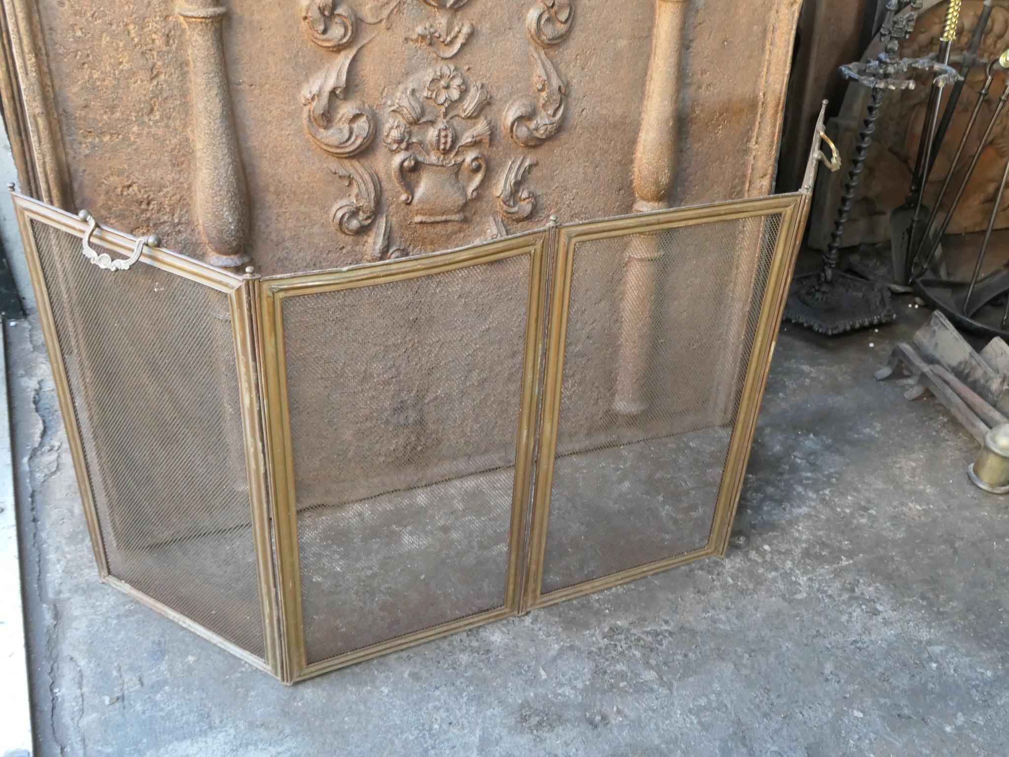 French Napoleon III Fireplace Screen or Fire Screen, 19th-20th Century 1