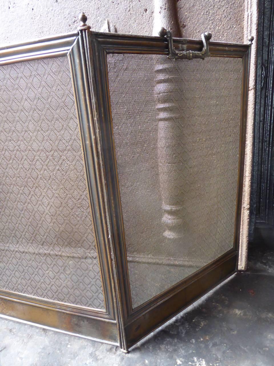 French Napoleon III Fireplace Screen or Fire Screen 6